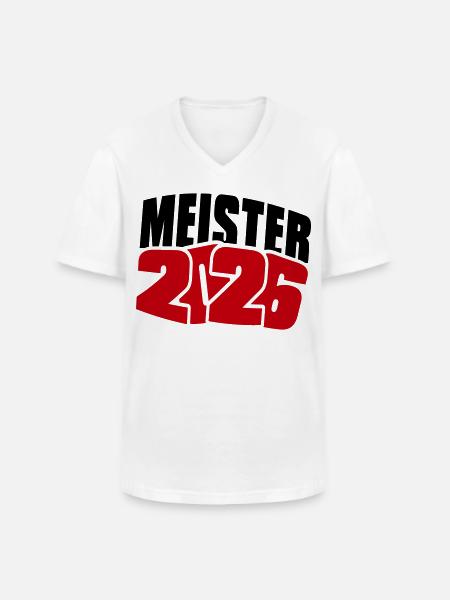 Champion 2026 Championship - Men's V-Neck T-Shirt - white