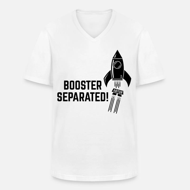 Booster Separated! (Abitur / Abi / Abiturient / B) - Männer-T-Shirt mit V-Ausschnitt - Weiß