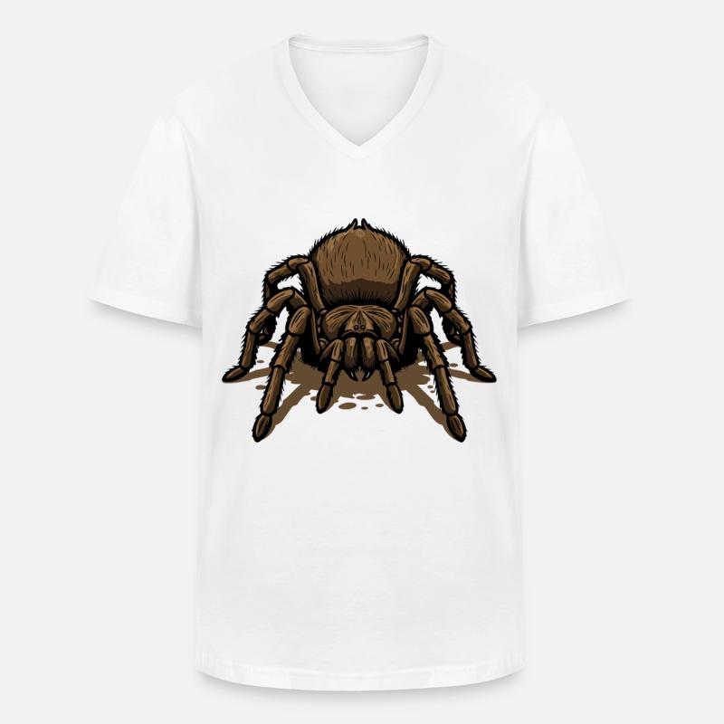 Tarantula, Tarantula-Crawl Tattoo Tarantula-Spinne - Männer-T-Shirt mit V-Ausschnitt - Weiß