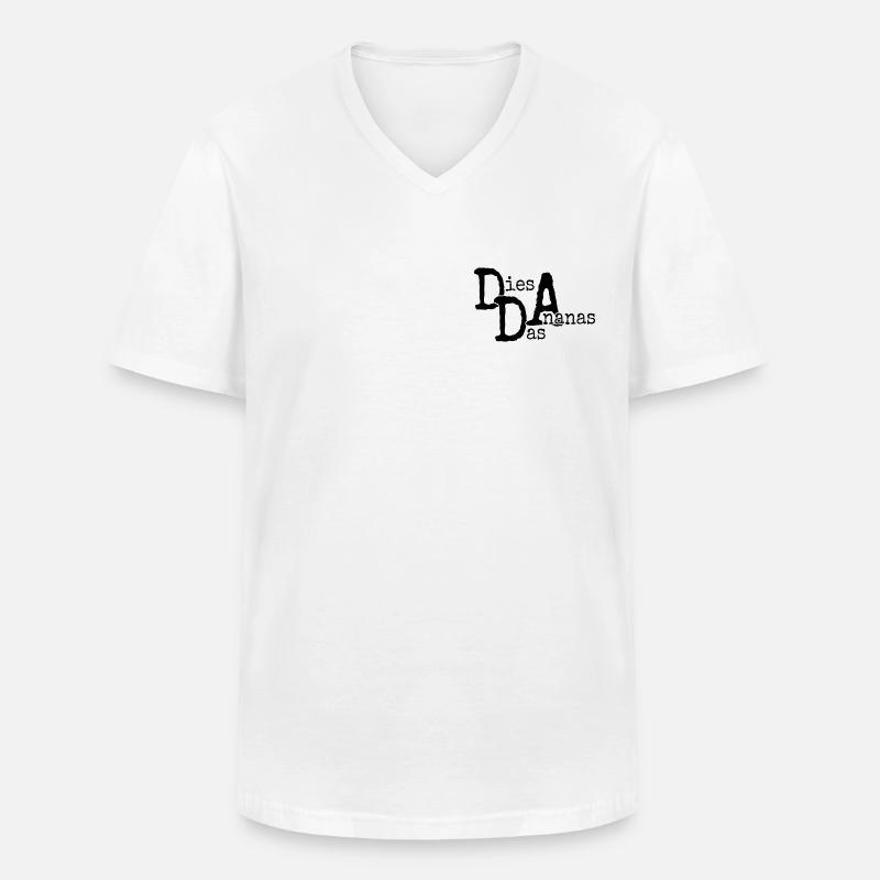 Dies Das Ananas - Männer-T-Shirt mit V-Ausschnitt - Weiß