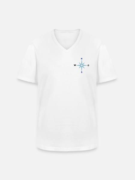 Compass Cardinal Directions Star Compass Maritime - Men's V-Neck T-Shirt - white