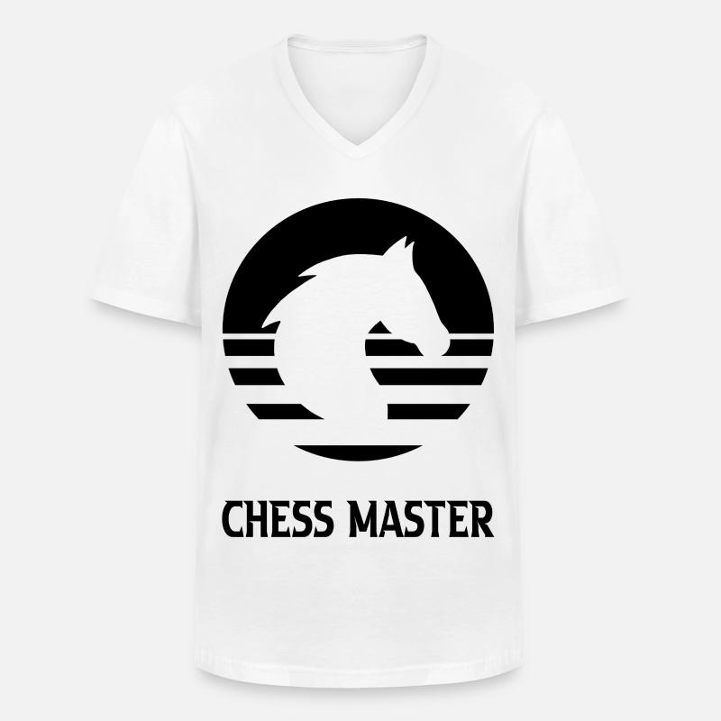 Chess - Männer-T-Shirt mit V-Ausschnitt - Weiß