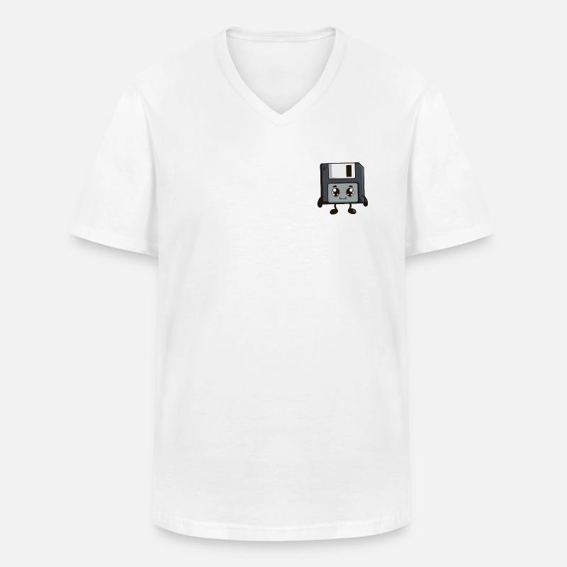 Schlapper Freund - Männer-T-Shirt mit V-Ausschnitt - Weiß
