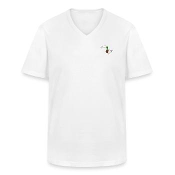 It is what it is Duck - Männer-T-Shirt mit V-Ausschnitt - Weiß - Vorne - AI Model Male 185 light (185cm)