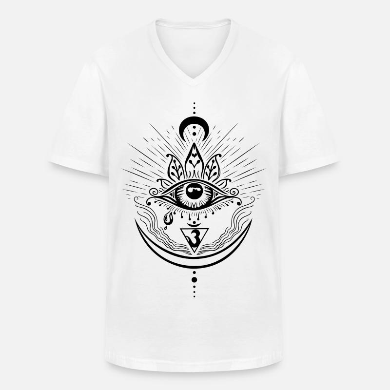 Third Eye Chakra Symbol Third Eye - Men's V-Neck T-Shirt - white