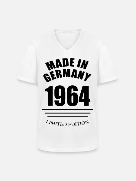 Made in Germany 1964 limited edition - Men's V-Neck T-Shirt - white