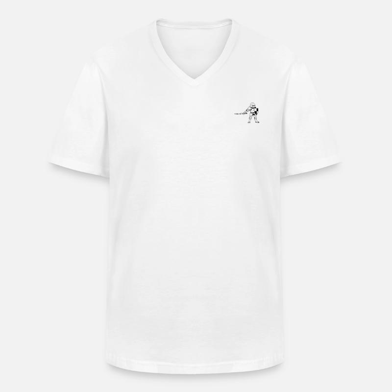 Chivalry - Männer-T-Shirt mit V-Ausschnitt - Weiß