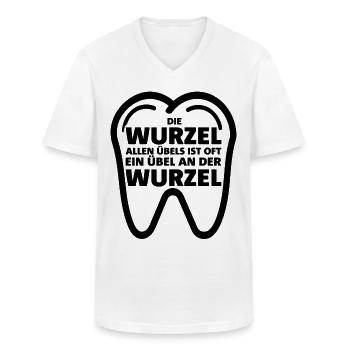 Zahnärzte - Männer-T-Shirt mit V-Ausschnitt - Weiß - Vorne - AI Model Male 185 light (185cm)