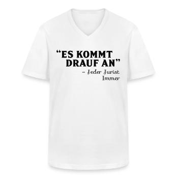 Jura Spruch - Männer-T-Shirt mit V-Ausschnitt - Weiß - Vorne - AI Model Male 185 light (185cm)