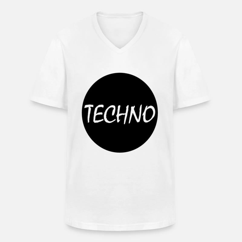 New Magic Techno Design Geschenk - Männer-T-Shirt mit V-Ausschnitt - Weiß