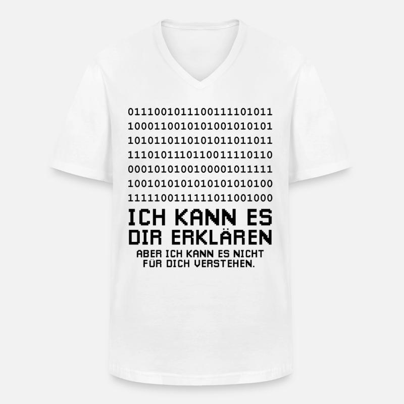Programmierer Informatiker - Männer-T-Shirt mit V-Ausschnitt - Weiß