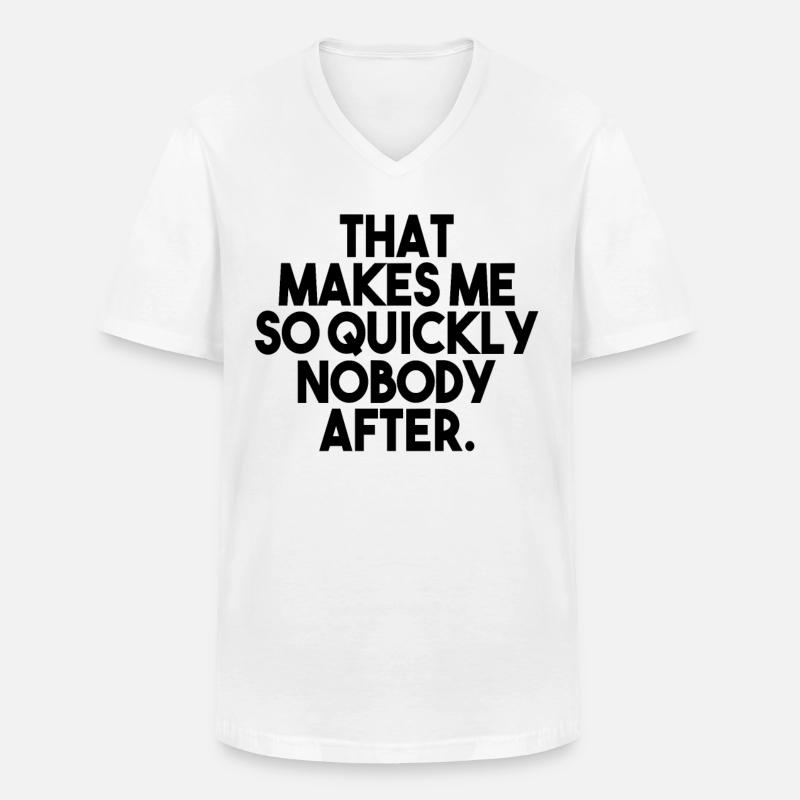 Denglisch Sprüche Sprichwort Geschenk - Männer-T-Shirt mit V-Ausschnitt - Weiß