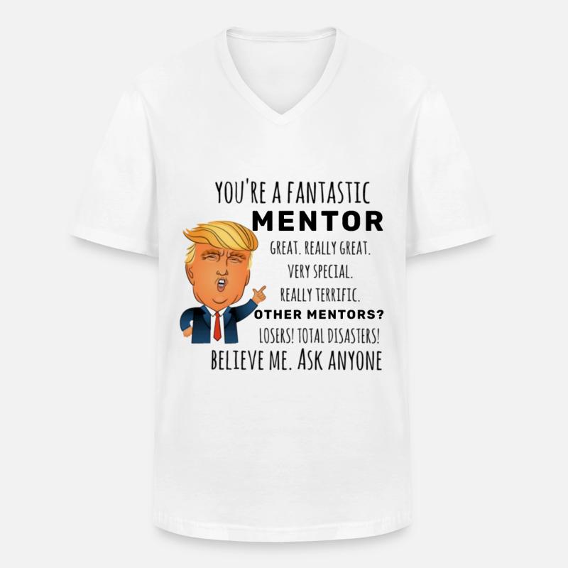 Mentor Bestes Geschenk - Männer-T-Shirt mit V-Ausschnitt - Weiß