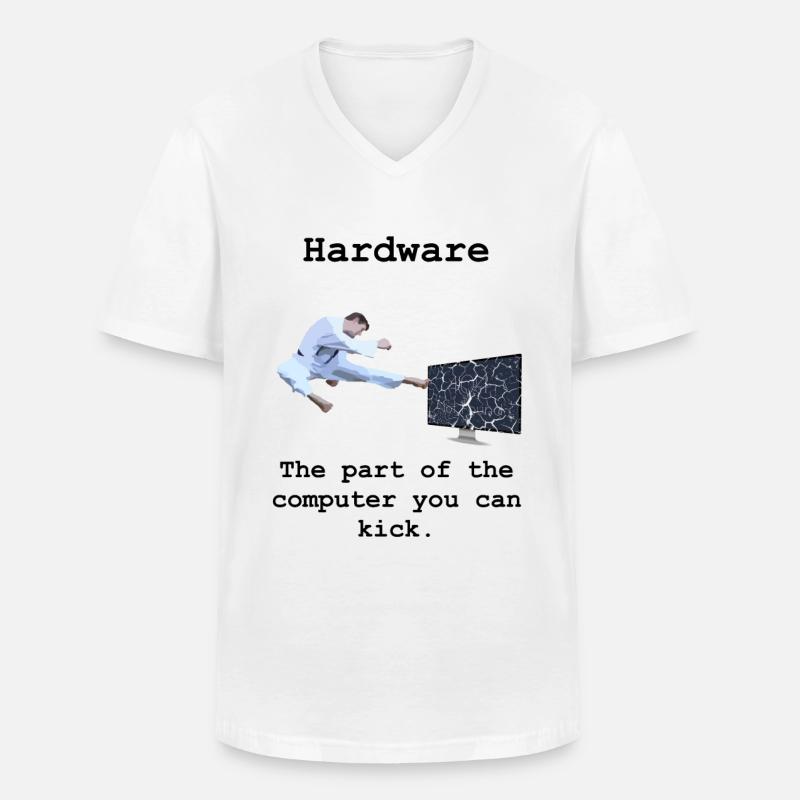 Programming Programmer Computer Science Hardware - Men's V-Neck T-Shirt - white