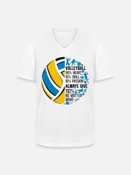 Volleyball Player Team Vintage - Men's V-Neck T-Shirt - white