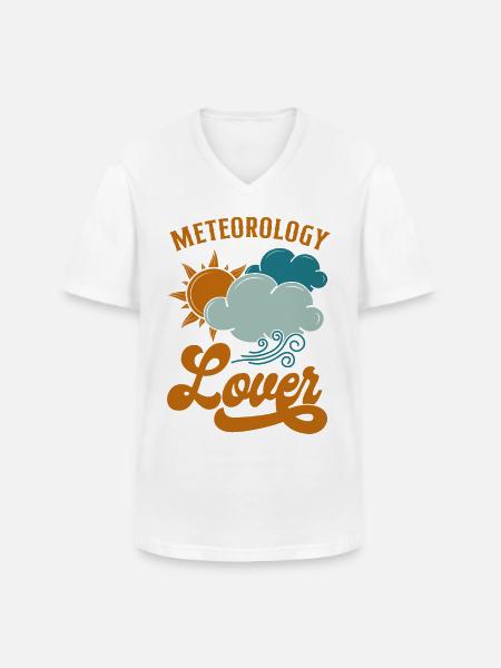 Meteorologist Weather Forecast - Men's V-Neck T-Shirt - white