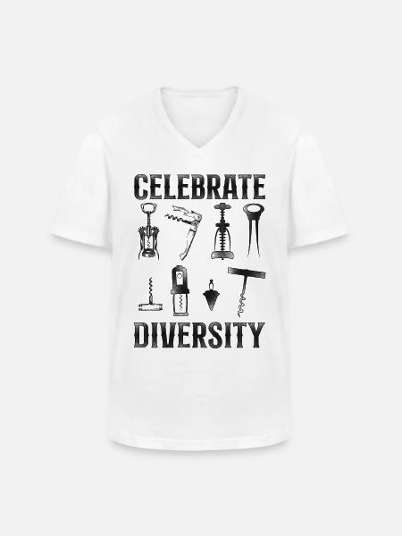 Sommelier Wine Drinking Tasting - Männer-T-Shirt mit V-Ausschnitt - Weiß