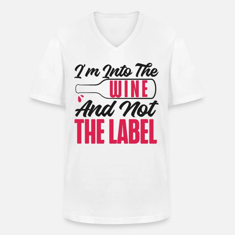 Sommelier Wine Drinking Tasting - Männer-T-Shirt mit V-Ausschnitt - Weiß