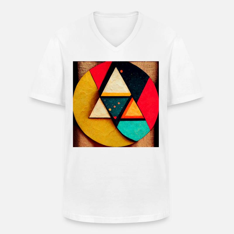 Comic Pop Art - Männer-T-Shirt mit V-Ausschnitt - Weiß