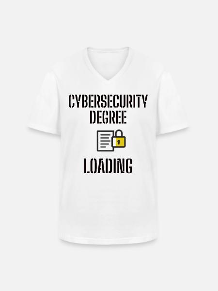 Cybersecurity - IT-Sicherheit Informatiker - Männer-T-Shirt mit V-Ausschnitt - Weiß