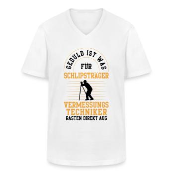 Vermessungstechniker rasten aus Vermesser - Männer-T-Shirt mit V-Ausschnitt - Weiß - Vorne - AI Model Male 185 light (185cm)