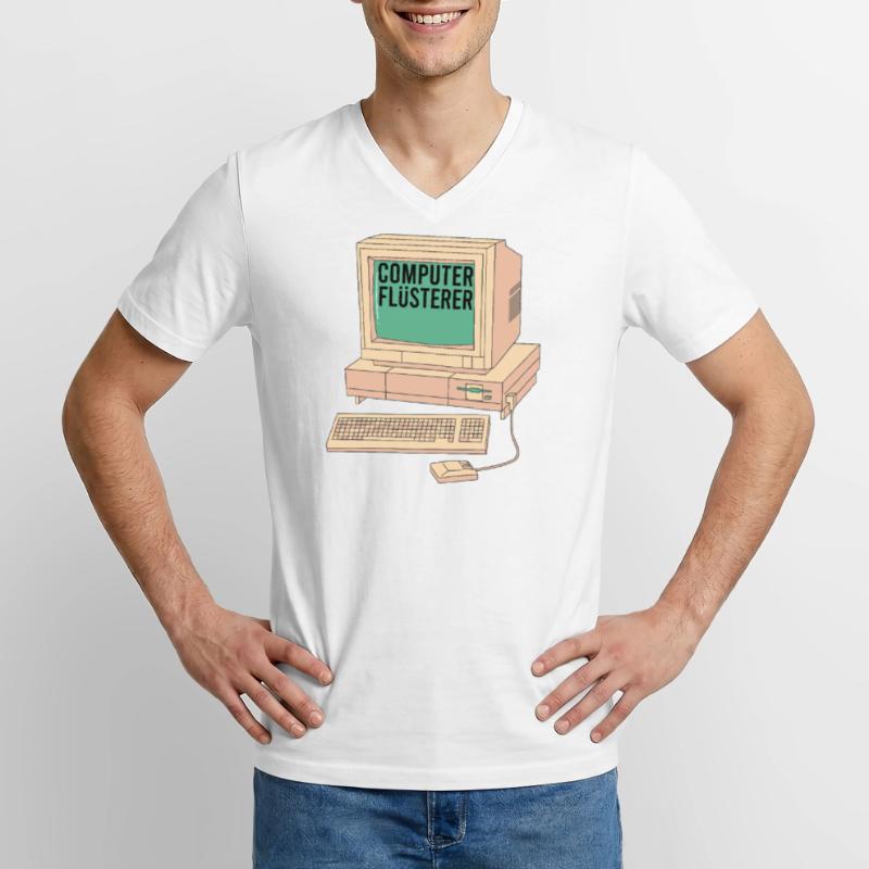 Informatik Computer Programmierer Entwickler Coder Männer-T-Shirt mit V-Ausschnitt