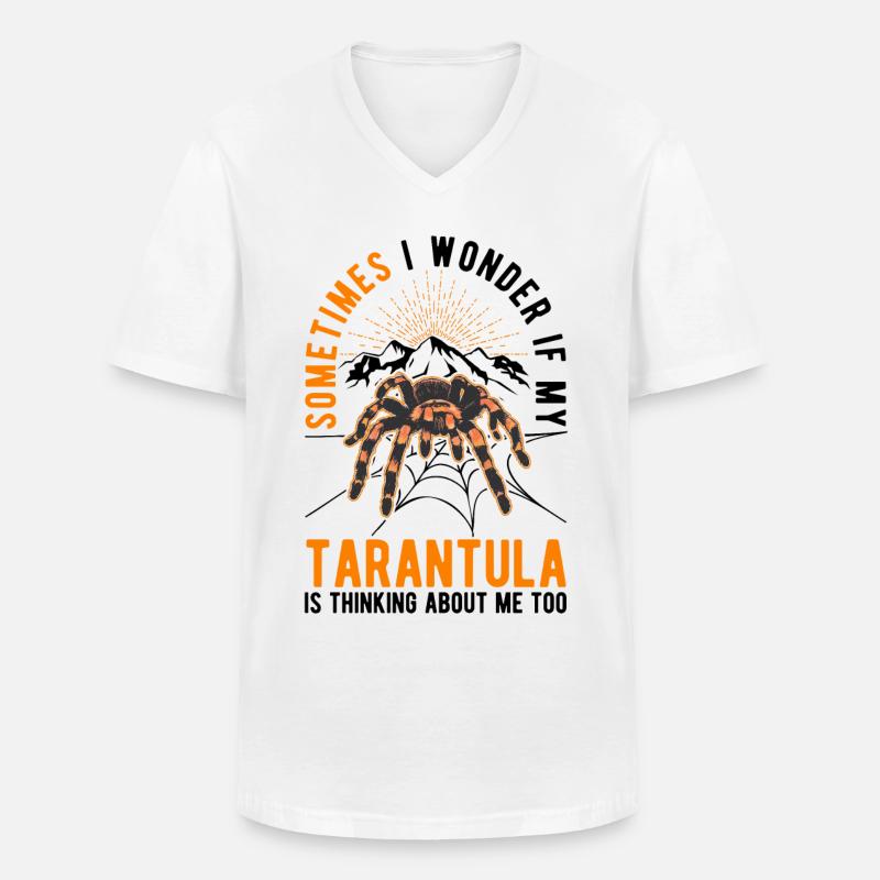 Tarantel Geschenk Spinne Tarantula - Männer-T-Shirt mit V-Ausschnitt - Weiß