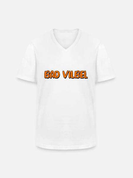 Bad Vilbel - Männer-T-Shirt mit V-Ausschnitt - Weiß