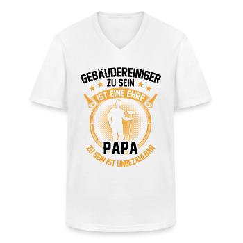 Gebäudereiniger ist eine Ehre Fassadenreiniger - Männer-T-Shirt mit V-Ausschnitt - Weiß - Vorne - AI Model Male 185 light (185cm)