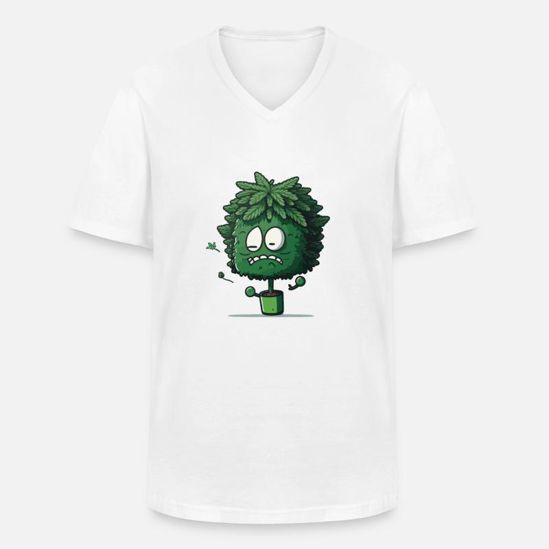 Bobs Blaze - Männer-T-Shirt mit V-Ausschnitt - Weiß