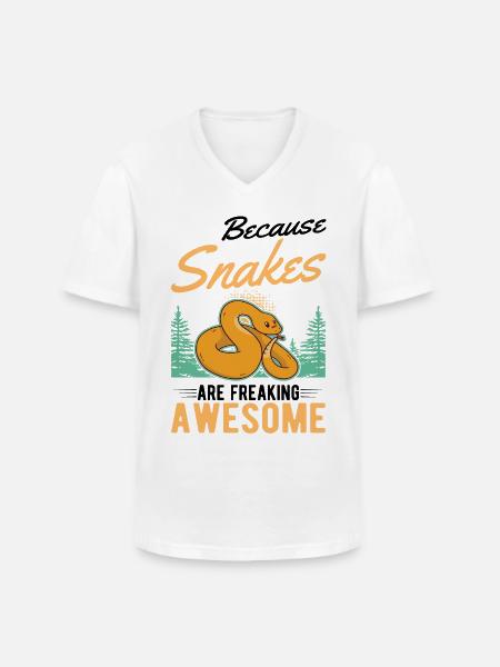 Snake Owners Snake Lovers - Men's V-Neck T-Shirt - white