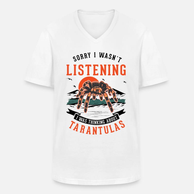 Tarantel Geschenk Spinne Tarantula - Männer-T-Shirt mit V-Ausschnitt - Weiß
