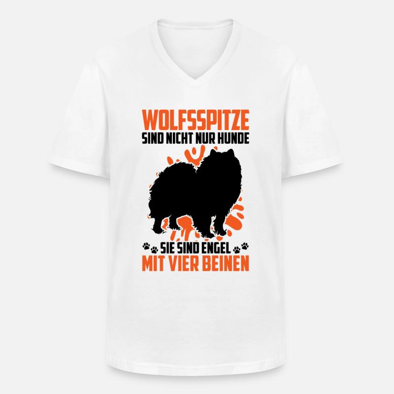 Wolfsspitz Got a German Wolfsspitz - Men's V-Neck T-Shirt - white