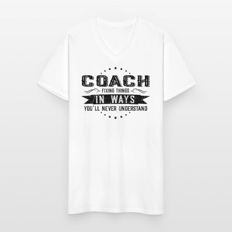 Trainer Kollegen Geschenk Beruf Spruch Lustig Männer-T-Shirt mit V-Ausschnitt