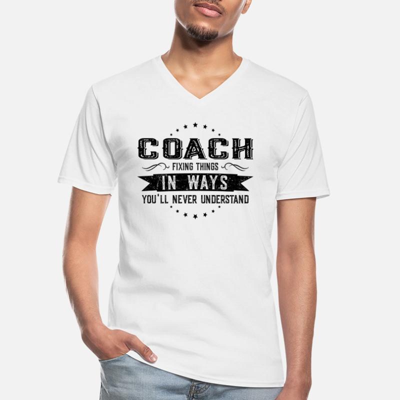 Trainer Kollegen Geschenk Beruf Spruch Lustig Männer-T-Shirt mit V-Ausschnitt