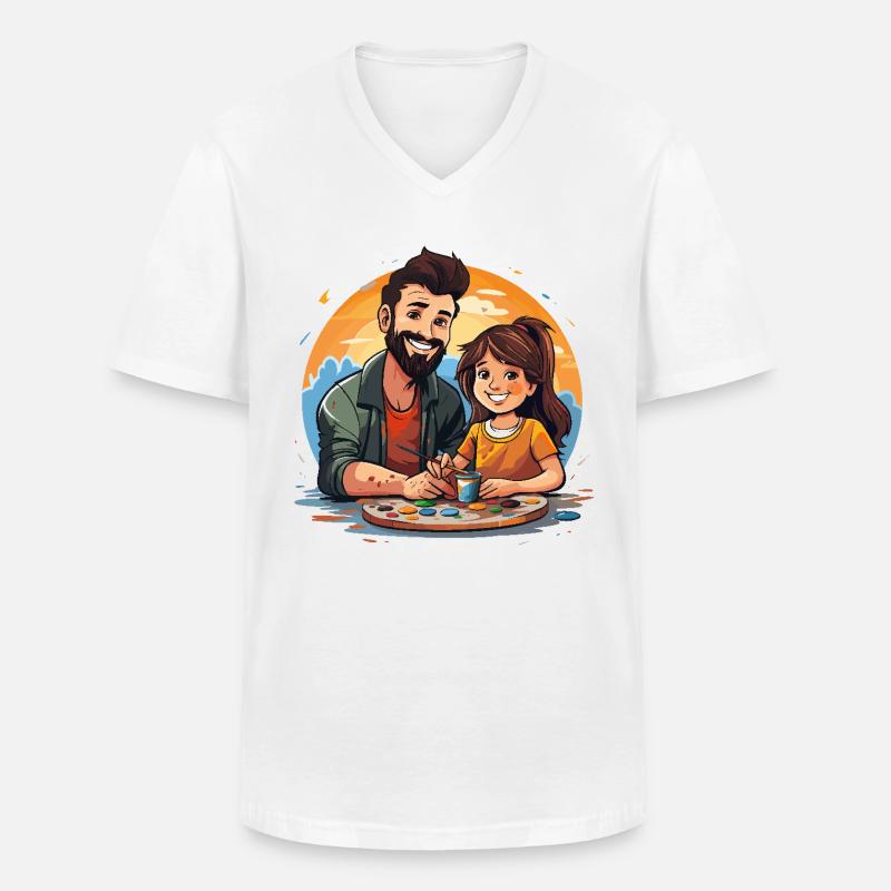 Kreative Entdecker - Männer-T-Shirt mit V-Ausschnitt - Weiß