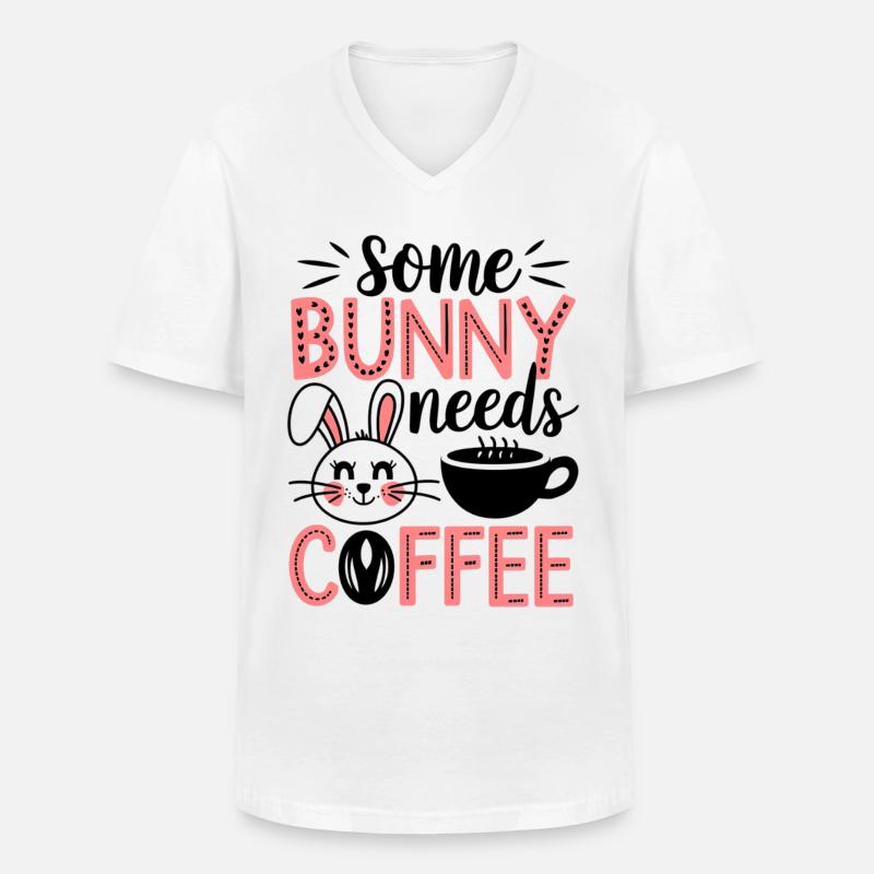 Easter Coffee Drink Easter Coffee - Men's V-Neck T-Shirt - white