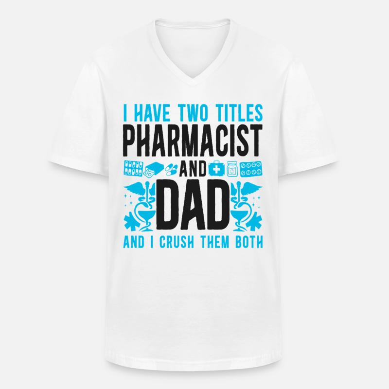 Pharmacy Tech Technician - Men's V-Neck T-Shirt - white