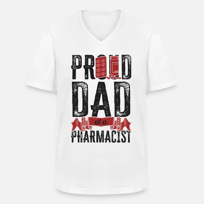 Pharmacy Tech Technician - Men's V-Neck T-Shirt - white