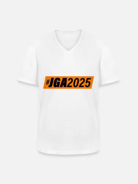 Jga 2025 Junggesellenabschied - Männer-T-Shirt mit V-Ausschnitt - Weiß