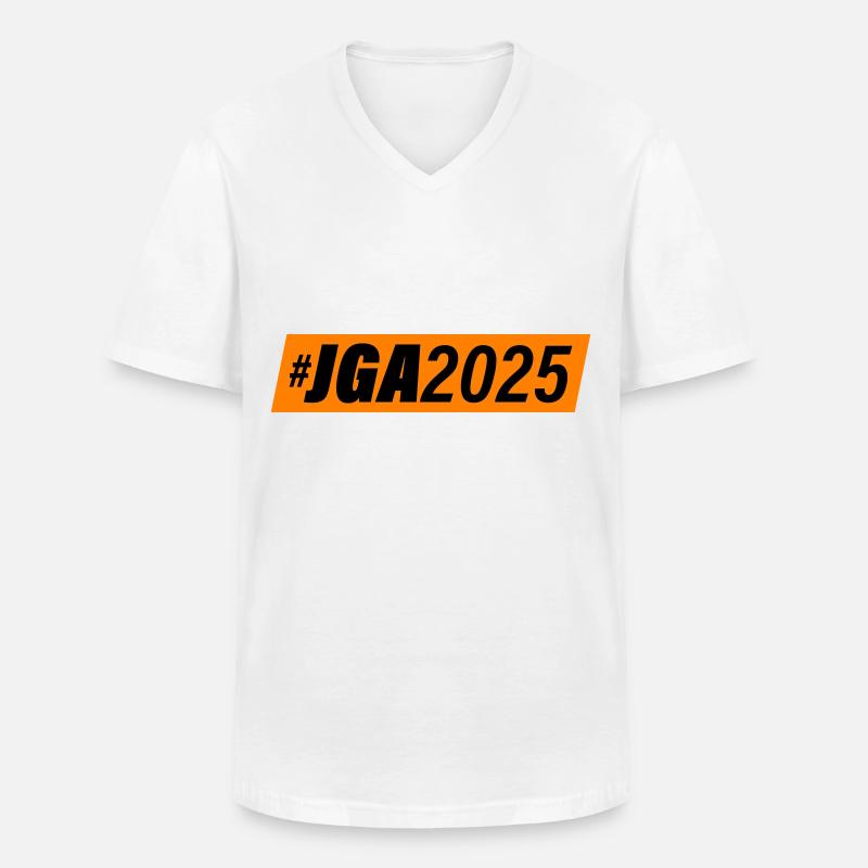 Jga 2025 Junggesellenabschied - Männer-T-Shirt mit V-Ausschnitt - Weiß