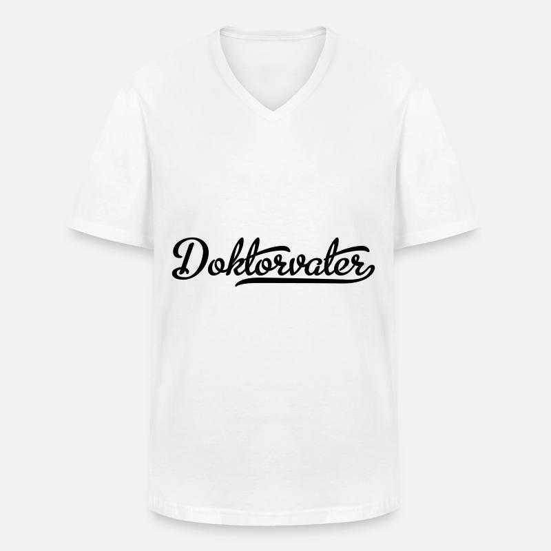 doktorvater - Männer-T-Shirt mit V-Ausschnitt - Weiß