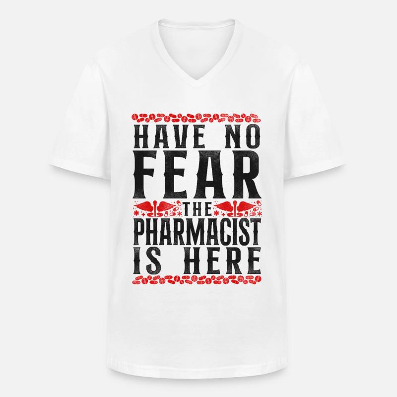 Pharmacy Tech Technician - Männer-T-Shirt mit V-Ausschnitt - Weiß
