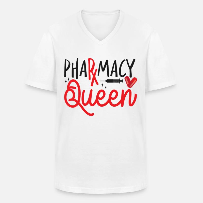 Pharmacy Tech Technician - Männer-T-Shirt mit V-Ausschnitt - Weiß