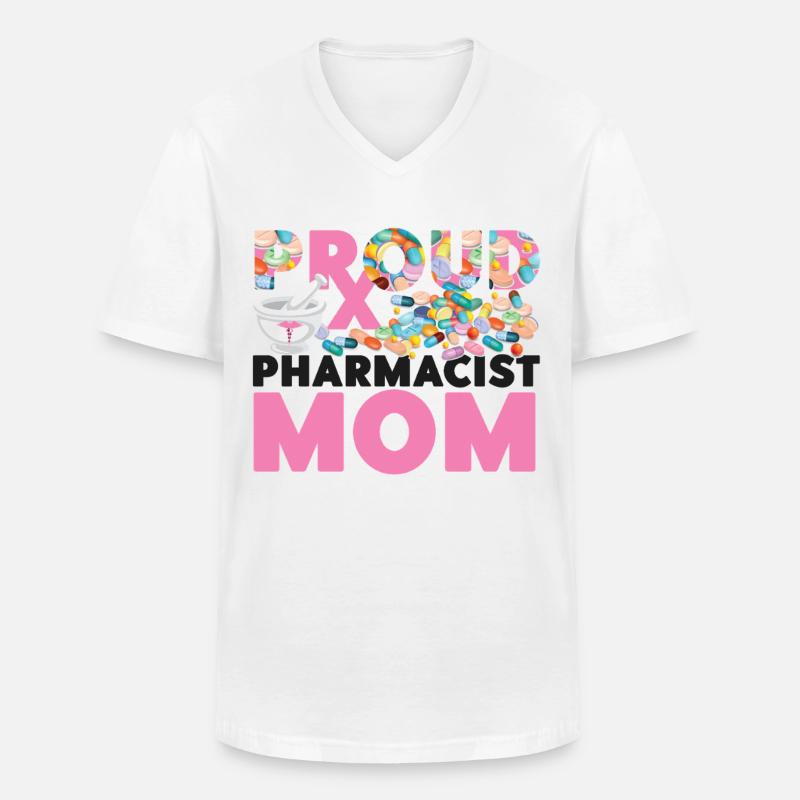 Pharmacy Tech Technician - Männer-T-Shirt mit V-Ausschnitt - Weiß