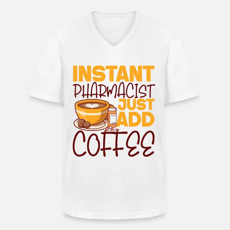 Pharmacy Tech Technician - Männer-T-Shirt mit V-Ausschnitt - Weiß
