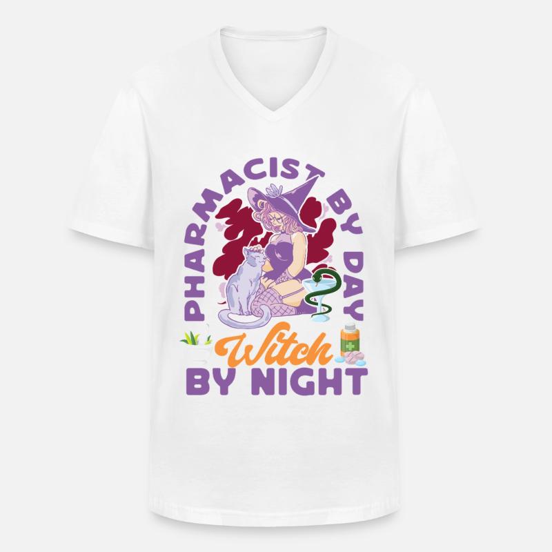 Pharmacy Tech Technician - Männer-T-Shirt mit V-Ausschnitt - Weiß