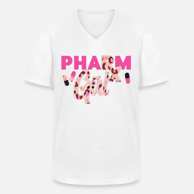 Pharmacy Tech Technician - Männer-T-Shirt mit V-Ausschnitt - Weiß