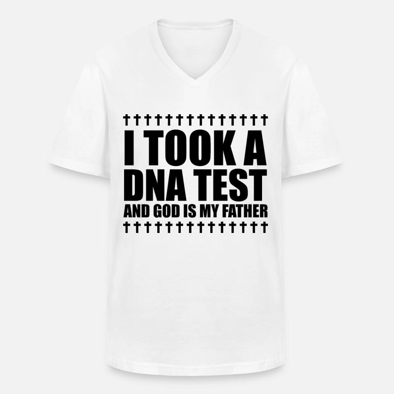 Gott Christ Christlicher Spruch - Männer-T-Shirt mit V-Ausschnitt - Weiß