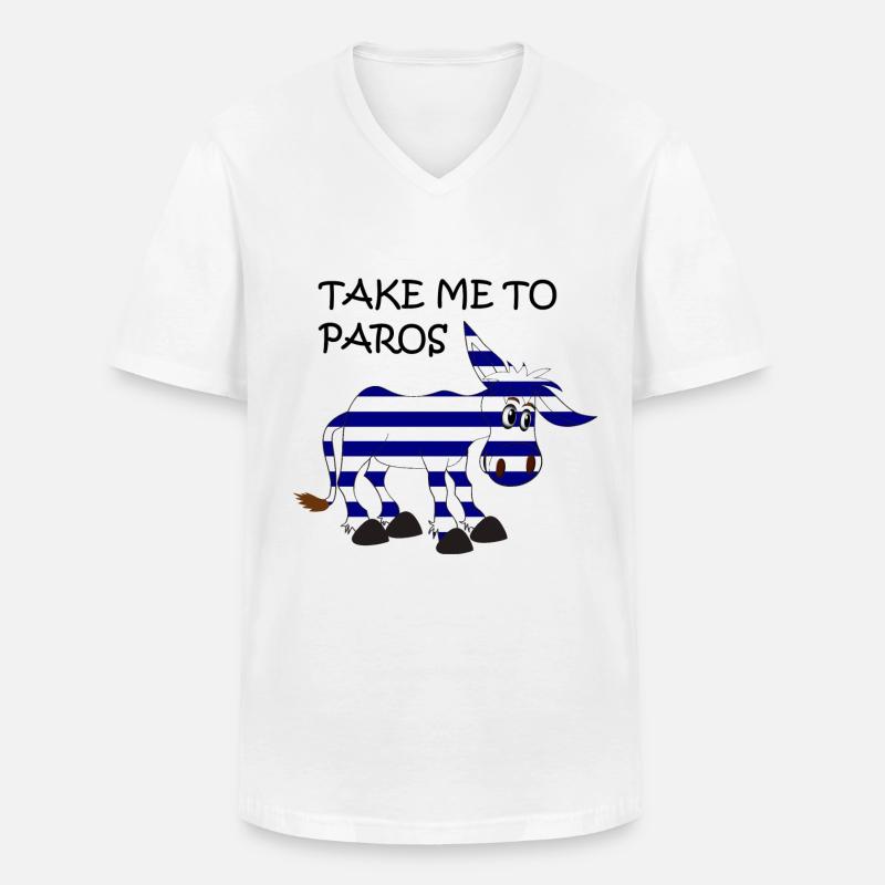 Ein Esel - Männer-T-Shirt mit V-Ausschnitt - Weiß